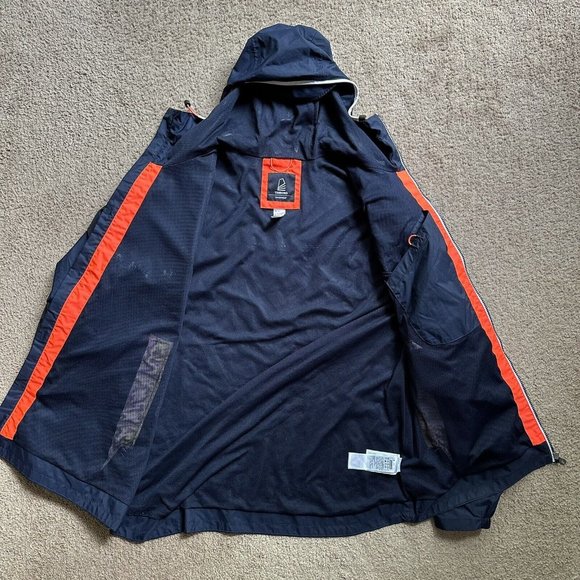 Decathlon Tribord Windbreaker Women’s XL Windproof Jacket Full Zip Hooded Blue - Picture 3 of 13